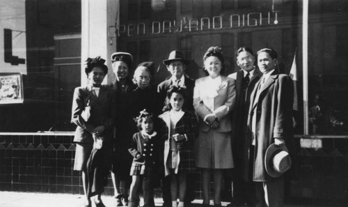 Korean Americans dressed for church