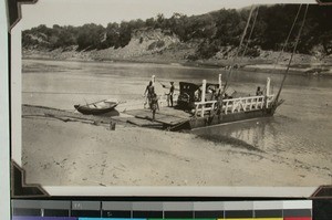 Ferry service on Tugela river, Ekombe, South Africa, (s.d.)