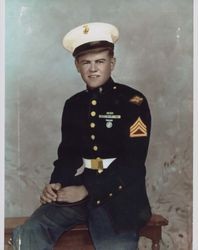 Portrait of Marine Fred Volkerts, between 1945 and 1950