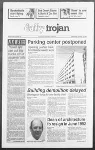 Daily Trojan, Vol. 116, No. 32, October 16, 1991
