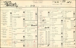 WPA household census for 713 BROADWAY, Los Angeles County