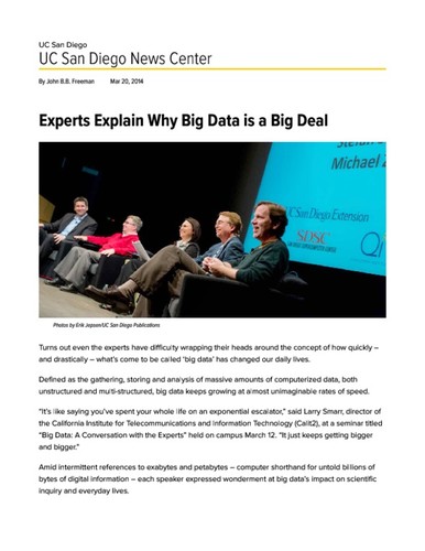 Experts Explain Why Big Data is a Big Deal