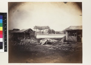 View of city walls, Beijing, China, ca. 1861-1864