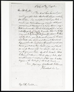 Jonathan Trumbull, letter, 1775 Aug. 28, to Faith Trumble