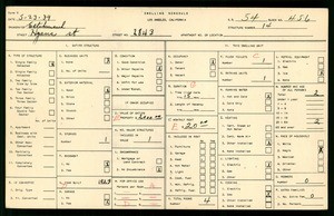 WPA household census for 2843 HYANS ST, Los Angeles