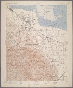California. Palo Alto quadrangle (15'), 1899 (1923)