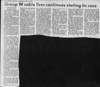 Group W cable firm continues stating its case