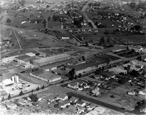 Aerial view of Kroehler Manufacturing Co