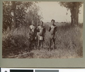 Three Zulu men, South Africa
