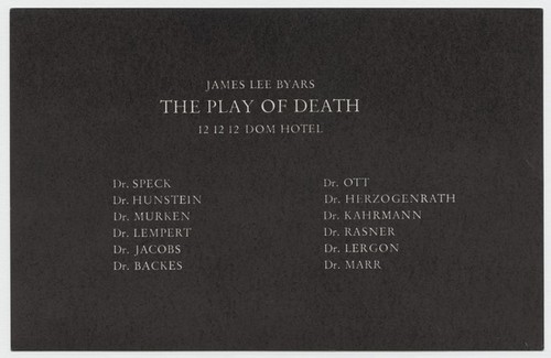 Invitation (The Play of Death)