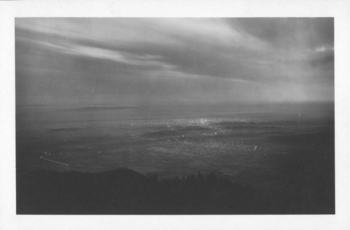 Night view of Pasadena taken from Mount Wilson