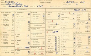 WPA household census for 1747 ARMACOST AVE, Los Angeles