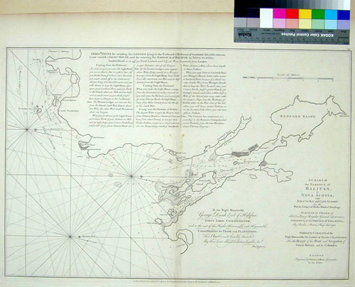 A Chart of the Harbour of Halifax, in Nova Scotia; with Jebucto Bay and Cape Sambro. also the Islands, Ledges of Rocks, Shoals & Soundings