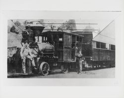 Street car service along the Russian River with Engine no. 99 "The Coffee Grinder" and coach "Monsano"