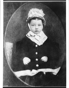 Helen Wentworth, the first child born in Pasadena, ca.1880-1900