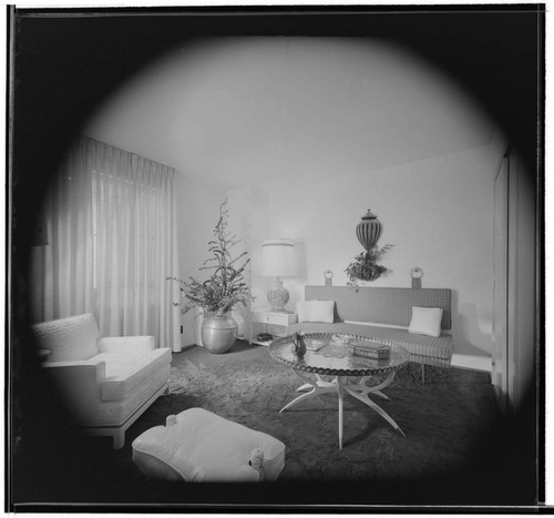 Park La Brea model [apartment]. Living room