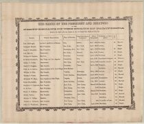 "The Names of the President and Senators of the First Senate of the State of California..."