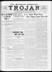 The Southern California Trojan, Vol. 8, No. 77, March 07, 1917