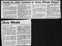 State to take control of Gray Whale Ranch