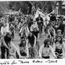 "Pedal for Peace" protest in Davis