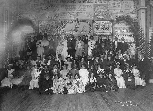 Alta Club Costume Party, 1909, Porterville, Calif