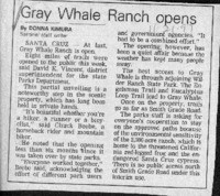 Gray Whale Ranch opens