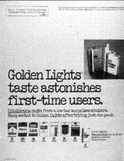 Golden Lights taste astonishes first-time users