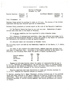 USC Faculty Senate minutes, 1961-11-15