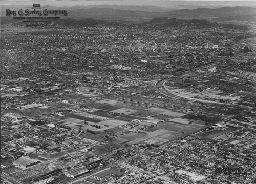 Aerial view, Los Angeles Basin