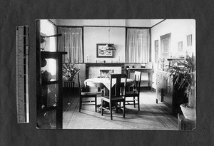 Dining room of YWCA residence, Fuzhou, Fujian, China, ca.1915-1920