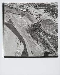 Aerial view of Cloverdale airport area, Cloverdale, California, 1972