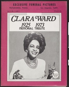 Clara Ward, 1925-1973: memorial tribute (Gospel News Journal, v. 8, no.  4-5, 1973) — Calisphere