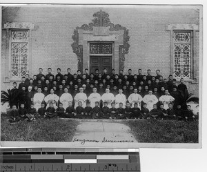 Retreat group at the seminary in Jiangmen, China, 1931