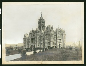Exterior view of the city and county building in Salt Lake City, Utah