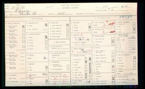 WPA household census for 1315 SHATTO ST, Los Angeles