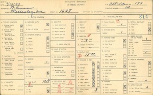 WPA household census for 1628 WELLESLEY AVE, Los Angeles