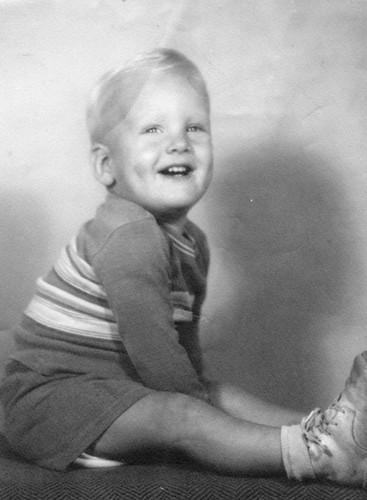 Young toddler smiling