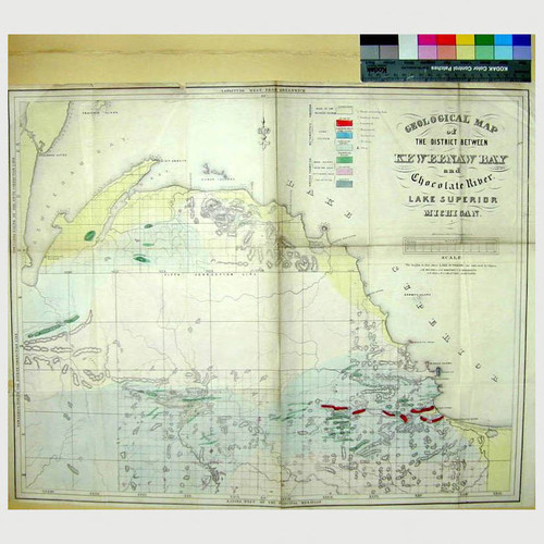 Geological map of the district between Keweenaw Bay and Chocolate River, Lake Superior, Michigan