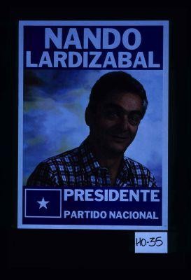 Nando Lardizabal, presidente. Partido Nacional