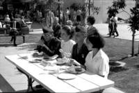 1968 - Marines Dining with Teen Hostesses at Marine Day