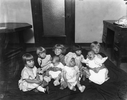 Group of seated infants
