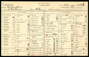 WPA household census for 452 SO MATHEWS, Los Angeles