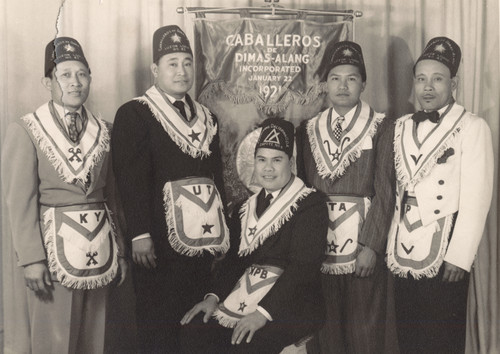 Joe Yabes, George Omo Sr., and Other Members of the Caballeros de Dimas-Alang Filipino Fraternal Organization