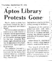Aptos Library Protests Gone