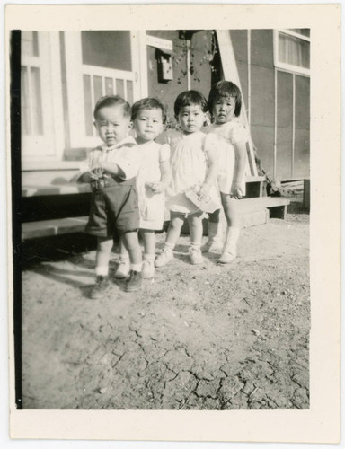 Young children at incarceration camp