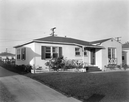 Home in L.A. with small picket fence