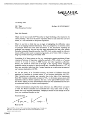 [Letter from Tom Keevil to P Tlais regarding Nigel Northridge who returned had office]