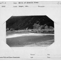 Photographs from Wild Legacy Book. "Mouth of Klamath River, 1913, Requa, Cal." Many fishermen in boats