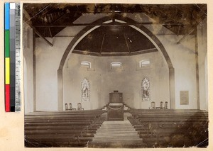Sanctuary of church, Kumasi, Ghana, ca.1908