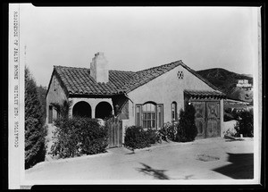 Exterior view of the Jalin Roche residence in Whitley Heights, Hollywood